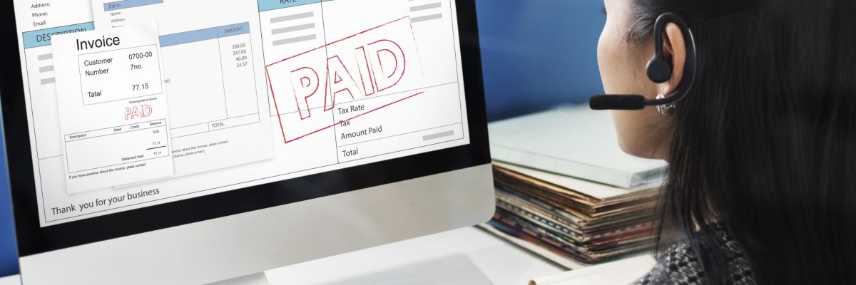 Invoice Bill Paid Payment Financial Account Concept